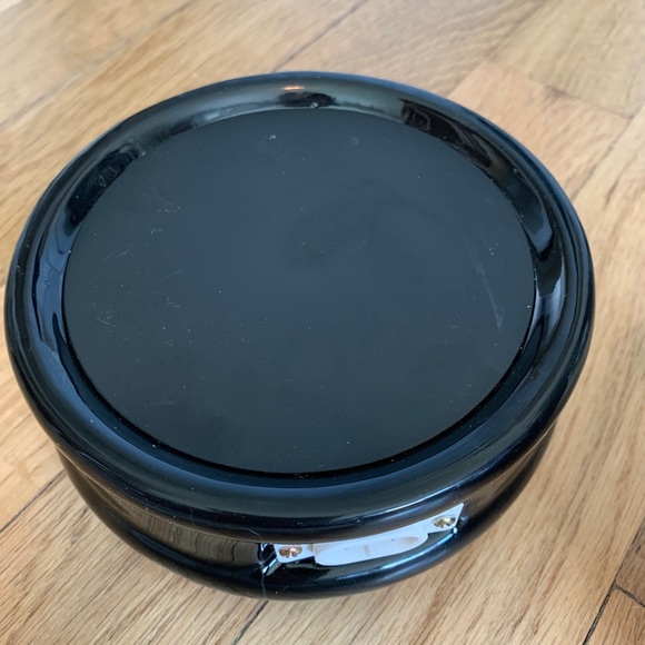 Temp-tations Black and White Floral Gravy Boat with Warming Tray - Picture 3 of 4